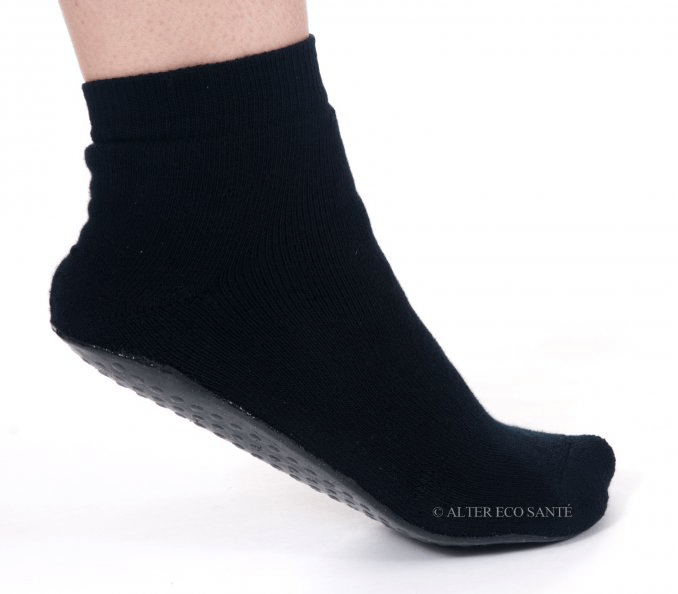 chaussettes antidérapantes double face prévention des chutes